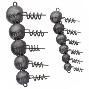 Berkley Fusion19 Screw-in head sono delle teste piombate ideali per l'uso con le soft baits.