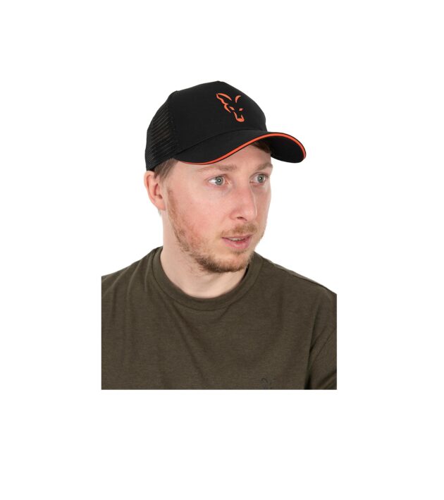 Fox Black Orange Trucker Cap