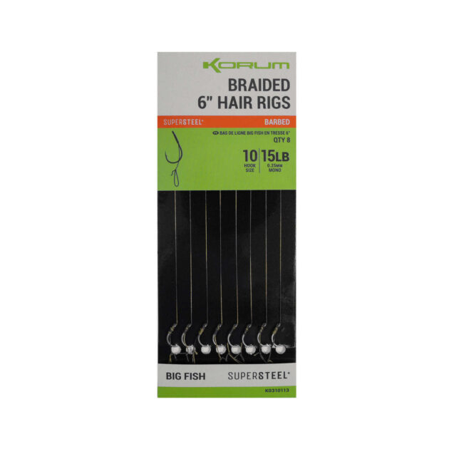 Korum Big Fish Braided Hair RIgs 6"