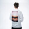 MAKE IT HAPPEN SUNSET LONG T-SHIRT ECRU - immagine 2